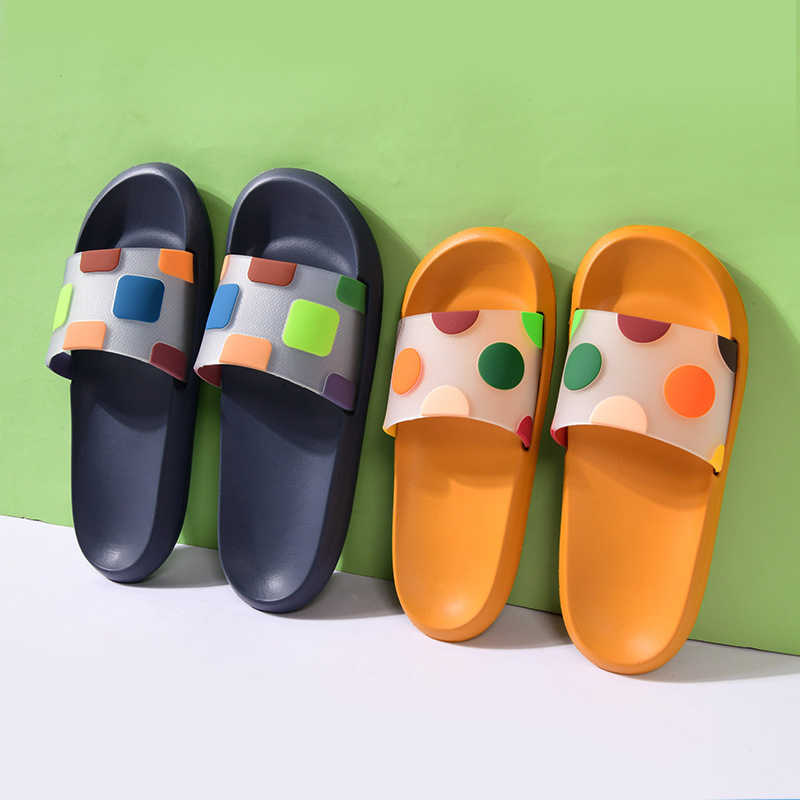 Indoor Women Bath Slippers Summer New Cartoon Dots Bedroom Lovers Flat Shoes Anti Slip Lightweight House Men Home Slides H0827, Light blue
Indoor Women Bath Slippers Summer New Cartoon Dots Bedroom Lovers Flat Shoes Anti Slip Lightweight House Men Home Slides H0827, Light blue