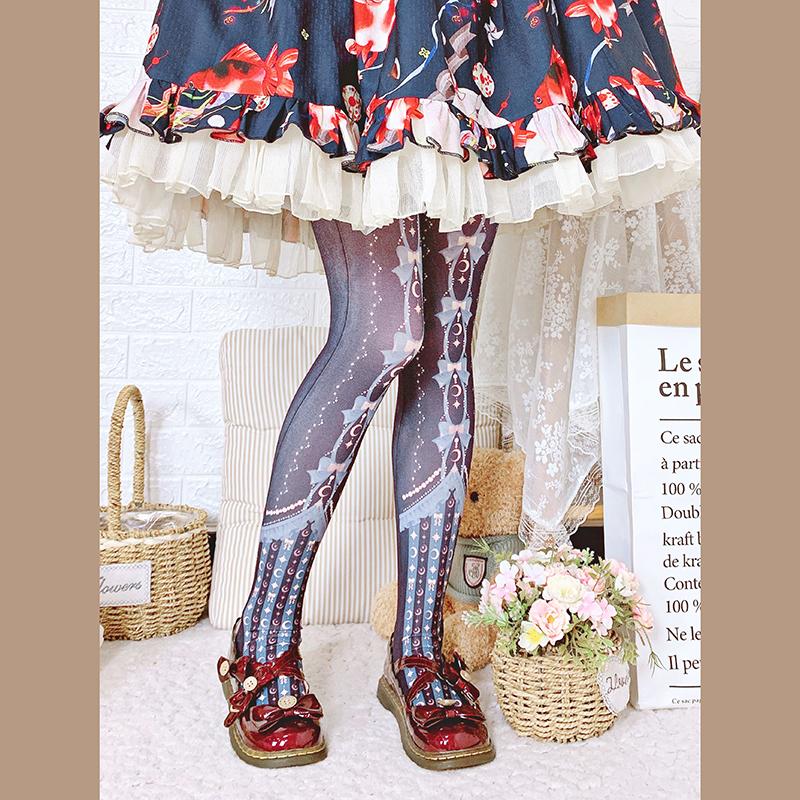 Princess Sweet Lolita Pantyhose Star And Moon Curtain Summer Autumn 120d Velvet Printing RJ001 Socks & Hosiery, Black;white
Princess Sweet Lolita Pantyhose Star And Moon Curtain Summer Autumn 120d Velvet Printing RJ001 Socks & Hosiery, Black;white