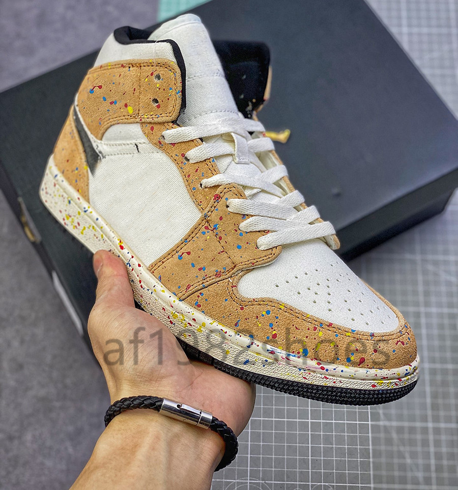 1S Mid Brushstroke Running Shoes jumpman 1 Cider-Chile Red-Black Sports Skate board Sail Trainer Mens Designer Sneakers, Sky blue
1S Mid Brushstroke Running Shoes jumpman 1 Cider-Chile Red-Black Sports Skate board Sail Trainer Mens Designer Sneakers, Sky blue