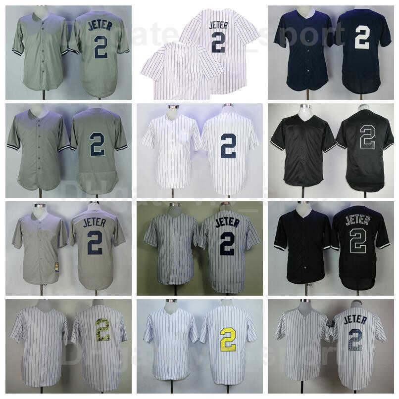 1995 Vintage Baseball 2 Derek Jeter Retro Jersey Flexbase Cool Base White Pinstripe Navy Blue Grey Black Team Color Cooperstown Stitched
1995 Vintage Baseball 2 Derek Jeter Retro Jersey Flexbase Cool Base White Pinstripe Navy Blue Grey Black Team Color Cooperstown Stitched