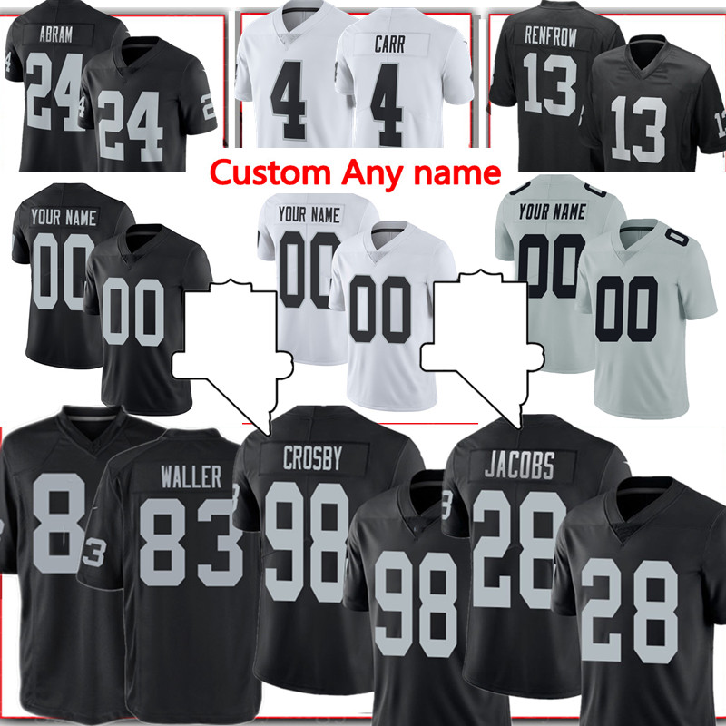 Custom 83 Darren Waller Jersey 28 Josh Jacobs 98 Maxx Crosby Jerseys Johnathan Abram Derek Carr Hunter Renfrow Henry Ruggs III Bo Jackson Charles Woodson, Men+patch{s-xxxl} txz
Custom 83 Darren Waller Jersey 28 Josh Jacobs 98 Maxx Crosby Jerseys Johnathan Abram Derek Carr Hunter Renfrow Henry Ruggs III Bo Jackson Charles Woodson, Men+patch{s-xxxl} txz