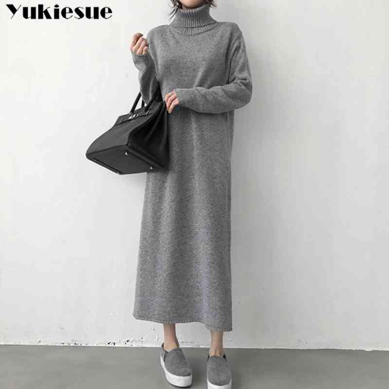 turtleneck thick knitting long Winter black Sweater Dress Women A Line Knit Long female Loose girl dress 210518, Gray
turtleneck thick knitting long Winter black Sweater Dress Women A Line Knit Long female Loose girl dress 210518, Gray