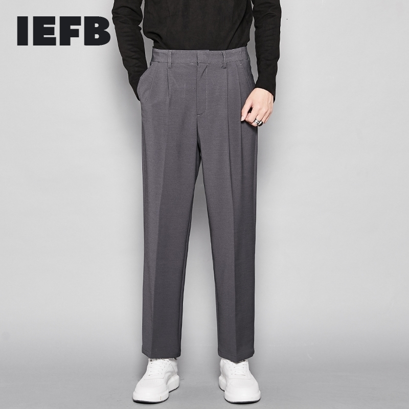 IEFB /All-match spring Men's Trousers Fashion Suit Pants For Male Directly Casual Loose Pants Trend Vintage 0097 210524, Dark grey
IEFB /All-match spring Men's Trousers Fashion Suit Pants For Male Directly Casual Loose Pants Trend Vintage 0097 210524, Dark grey