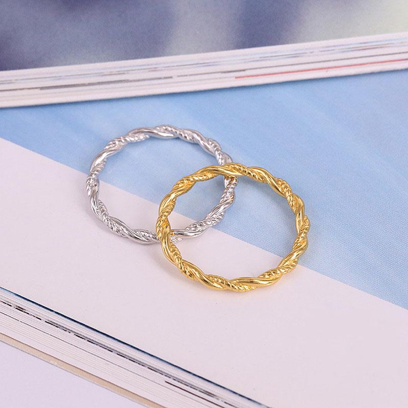 Cluster Rings Women 925 Sterling The Pattern Twist Gold Plated Simplicity Creative Fashion Anniversary Jewelry 60101061006, Golden;silver
Cluster Rings Women 925 Sterling The Pattern Twist Gold Plated Simplicity Creative Fashion Anniversary Jewelry 60101061006, Golden;silver