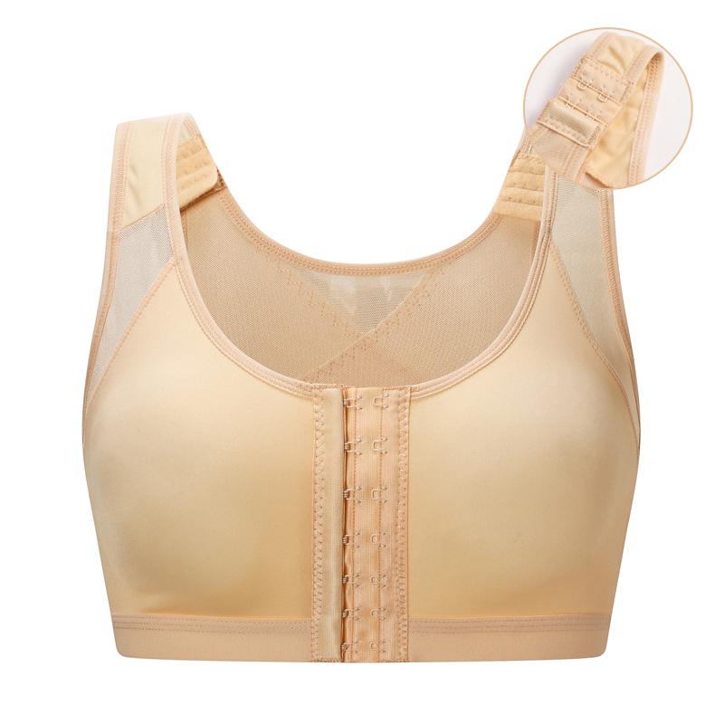 Yoga Outfit S-5XL Women Sports Top Bra Mesh Breathable Hook Brassiere Sportswear Posture Corrector Shaper Lift Up Bras PLUS SIZE, Front hook apricot
Yoga Outfit S-5XL Women Sports Top Bra Mesh Breathable Hook Brassiere Sportswear Posture Corrector Shaper Lift Up Bras PLUS SIZE, Front hook apricot