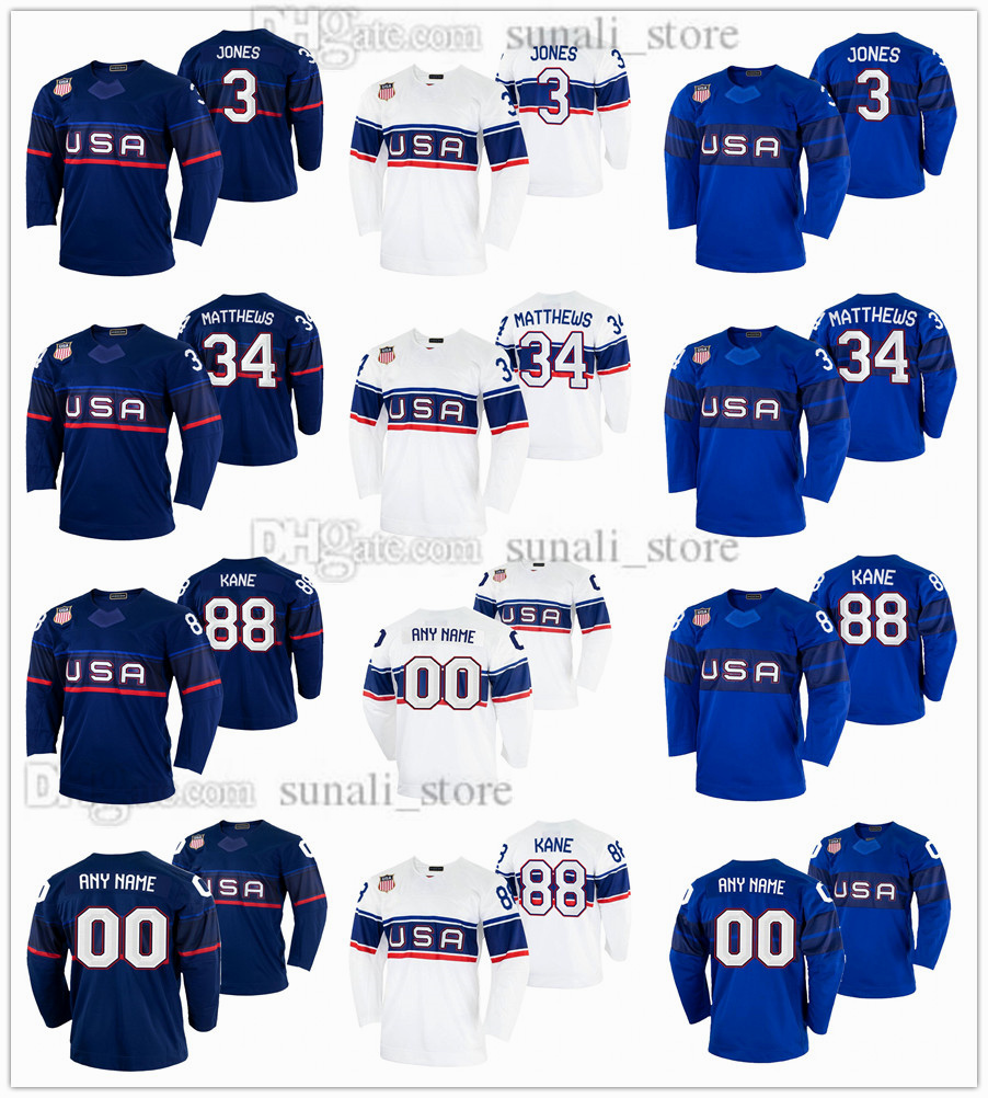 USA Hockey 34 Auston Matthews Jerseys 88 Patrick Kane 3 Seth Jones 18 Logan Cooley Blue White 2022 Beijing Winter Olympic Man Women Kids Youth Lady, Custom (leave message name number)
USA Hockey 34 Auston Matthews Jerseys 88 Patrick Kane 3 Seth Jones 18 Logan Cooley Blue White 2022 Beijing Winter Olympic Man Women Kids Youth Lady, Custom (leave message name number)