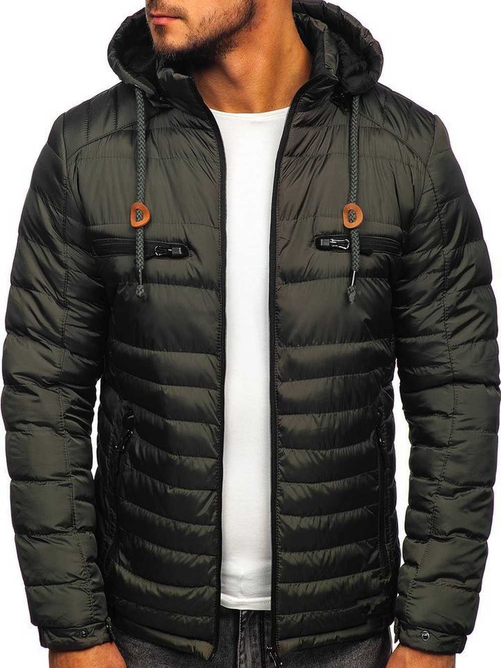 ZOGAA Fashionable Men's Hooded Zipper Cotton Jacket 211014