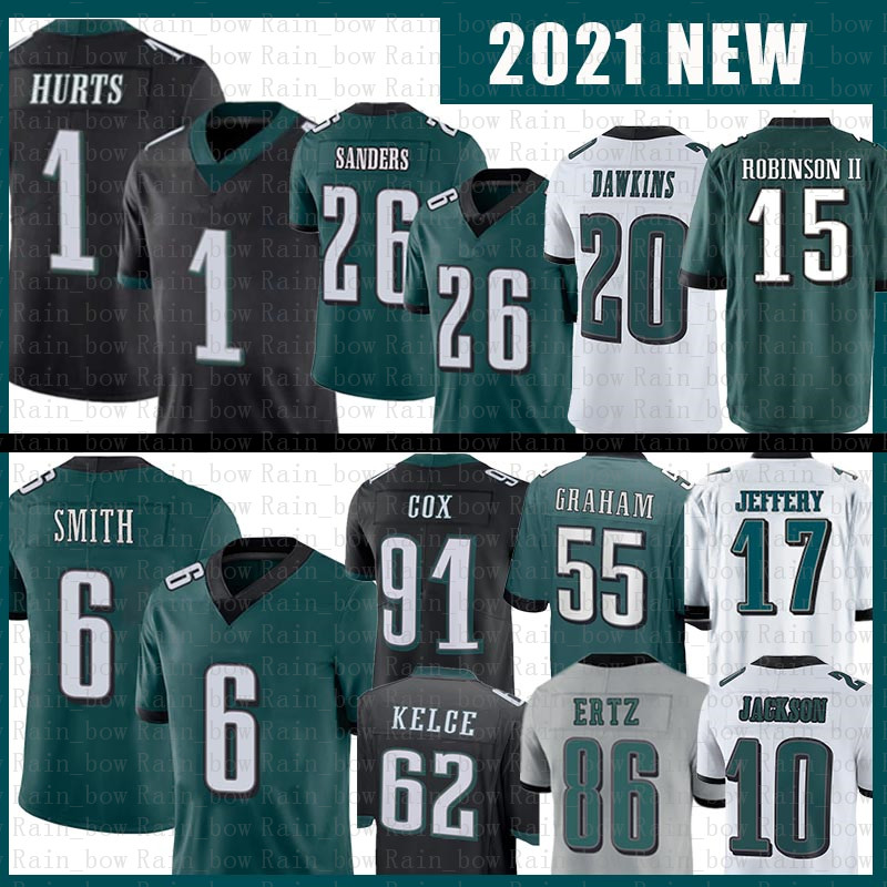 6 DeVonta Smith 1 Jalen Hurts Football Jersey 26 Miles Sanders Brian Dawkins Alshon Jeffery Zach Ertz Jason Kelce Robinson II PhiladelphiaEaglesFletcher Cox, Mens jersey (laoying)
6 DeVonta Smith 1 Jalen Hurts Football Jersey 26 Miles Sanders Brian Dawkins Alshon Jeffery Zach Ertz Jason Kelce Robinson II PhiladelphiaEaglesFletcher Cox, Mens jersey (laoying)