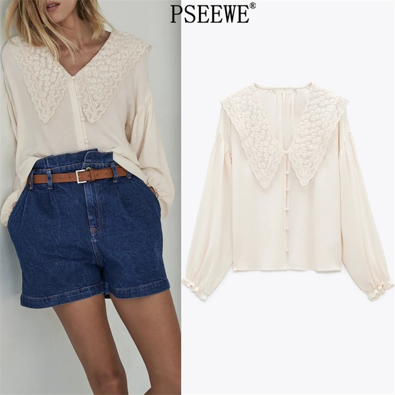 Beige Embroidered Woman Blouses Fashion Spring Summer Puff Long Sleeve Button Up Shirt Elegant Women 210519
Beige Embroidered Woman Blouses Fashion Spring Summer Puff Long Sleeve Button Up Shirt Elegant Women 210519