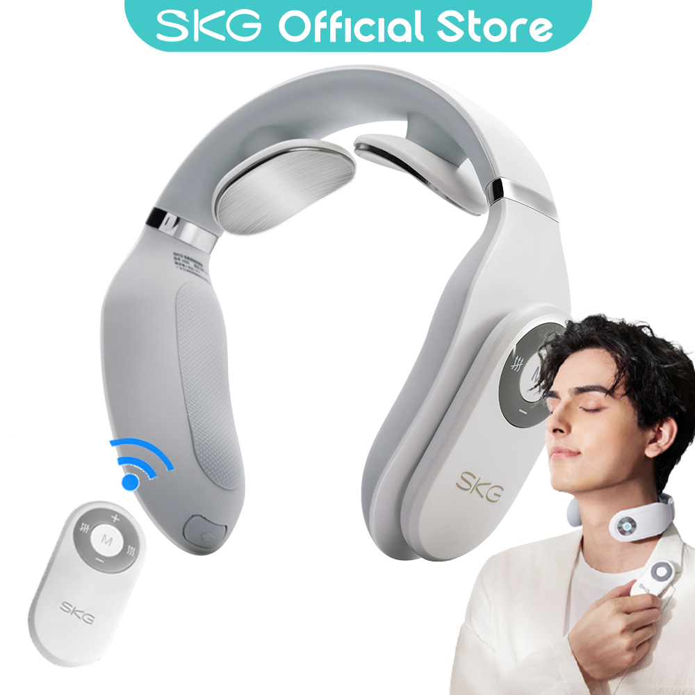 SKG Neck Massager 4098 Remote Control EMS Electric Pulse Smart Massager For Neck Cervical Pain Relief Protector For Home Office
SKG Neck Massager 4098 Remote Control EMS Electric Pulse Smart Massager For Neck Cervical Pain Relief Protector For Home Office