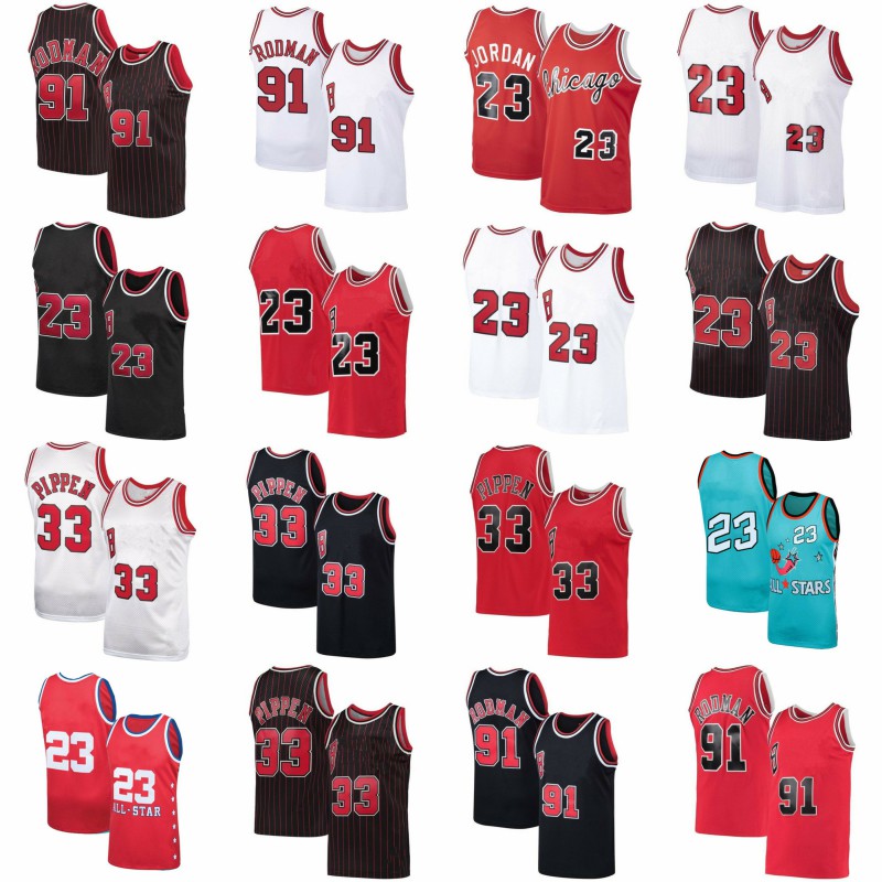 Scottie 33 Pippen Vintage Dennis 91 Rodman Chicagos Basketball Jerseys Retro Michael 23 Black Red White Shirts 100% Stitched
Scottie 33 Pippen Vintage Dennis 91 Rodman Chicagos Basketball Jerseys Retro Michael 23 Black Red White Shirts 100% Stitched