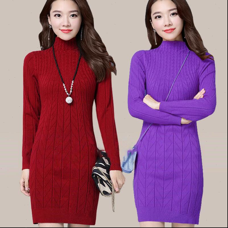women dresses woman plus size casual mid length knit sweater solid color bottoming versatile thick slim lady dress autumn winter, Black;gray
women dresses woman plus size casual mid length knit sweater solid color bottoming versatile thick slim lady dress autumn winter, Black;gray