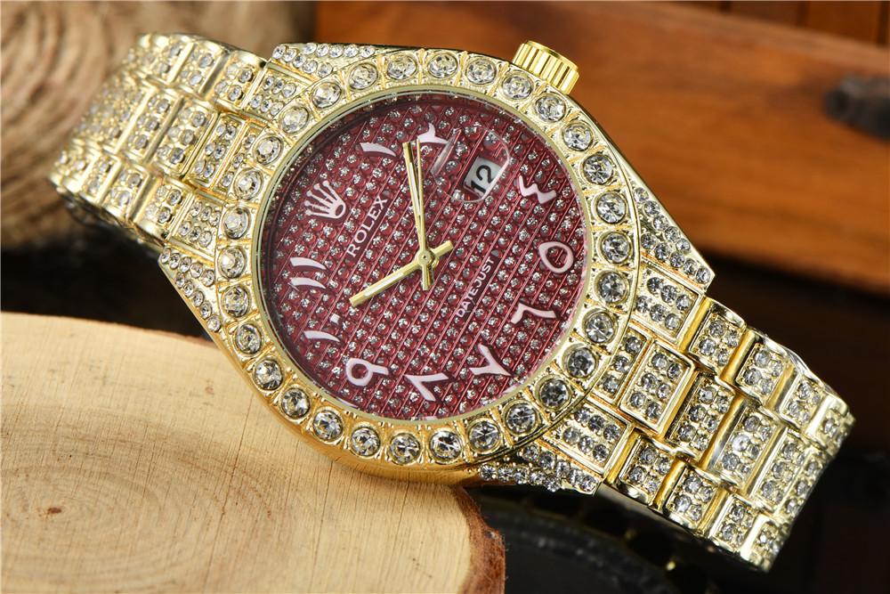 Fashion classic style men watches gold watch quartz movement all diamond iced out high quality unisex dress clock montre de luxe, Slivery;brown
Fashion classic style men watches gold watch quartz movement all diamond iced out high quality unisex dress clock montre de luxe, Slivery;brown