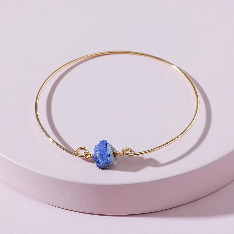 Bangle Trendy Fashion Jewelry Gold Color Copper Wire Natural Rough Cut Raw Stone Bracelets For Women
Bangle Trendy Fashion Jewelry Gold Color Copper Wire Natural Rough Cut Raw Stone Bracelets For Women