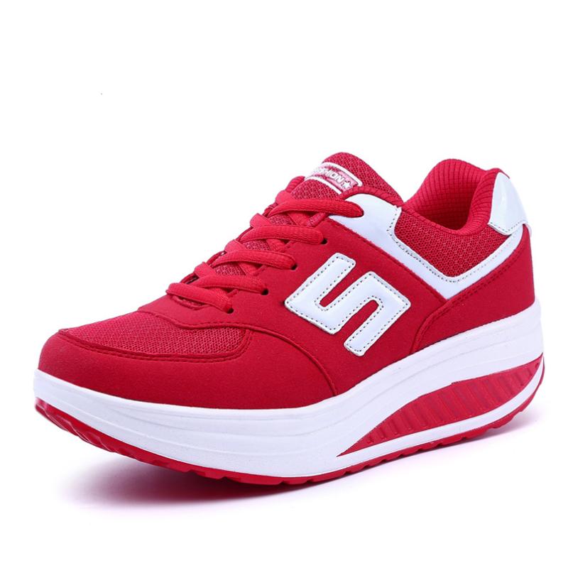 Woman Sport Shoes Fashion Breathable Walking Sneakers Casual Lace-up Thick Heels Rocking Wedges Platform Dress, Black
Woman Sport Shoes Fashion Breathable Walking Sneakers Casual Lace-up Thick Heels Rocking Wedges Platform Dress, Black
