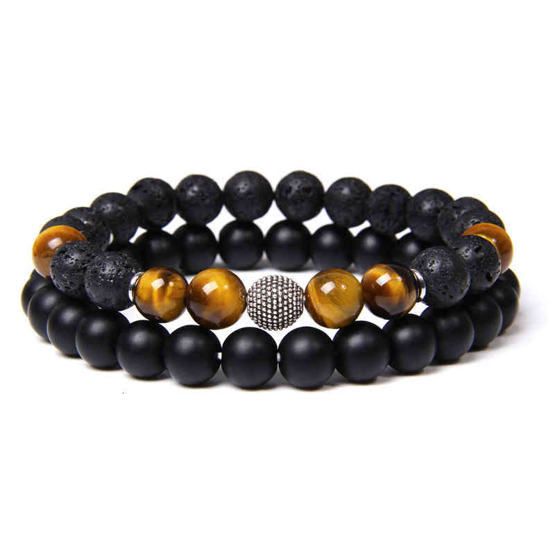 Fashion Men Bracelet Sets Tiger Eye Bracelets for Women Handmade Classic Natural Stone Energy Balance Exquisite Jewelry Gift