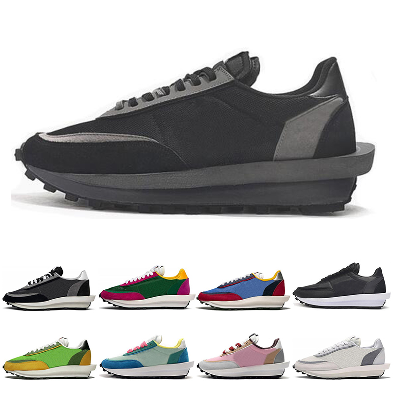 Waffle running shoes men's women's white black nylon gray pine green gusto college blue sneakers, size 3645
Waffle running shoes men's women's white black nylon gray pine green gusto college blue sneakers, size 3645