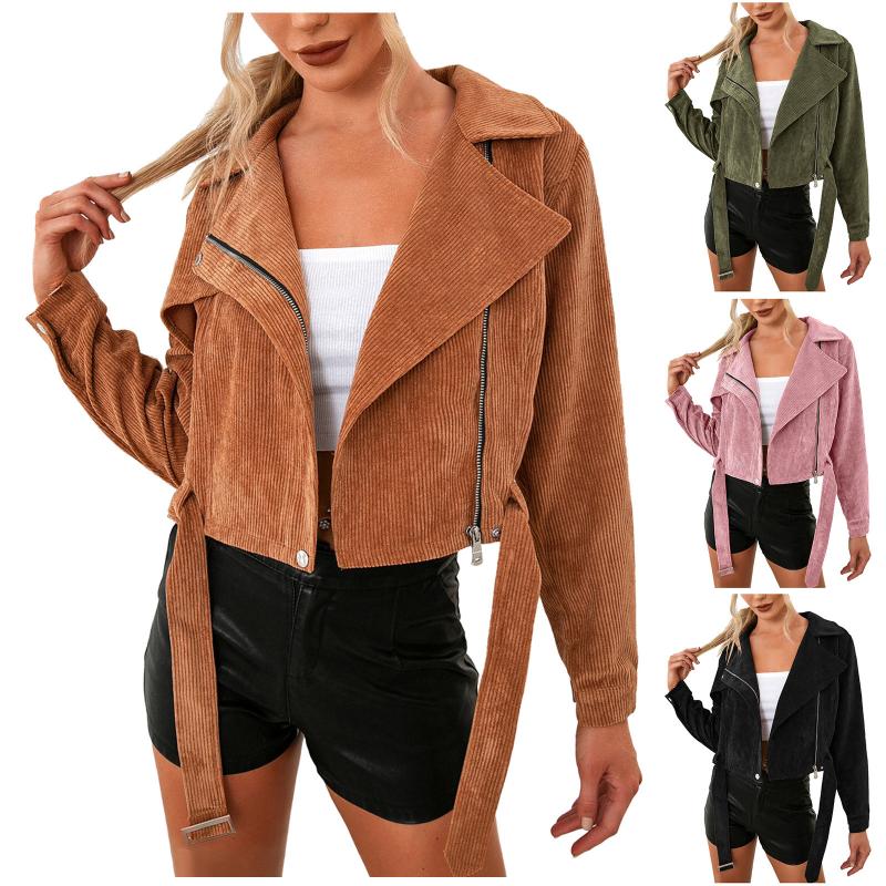Women's Jackets Women Winter Short Outwear Casual Zipper Solid Color Long Sleeve Big Lapel Jacket Coat, Black;brown
Women's Jackets Women Winter Short Outwear Casual Zipper Solid Color Long Sleeve Big Lapel Jacket Coat, Black;brown