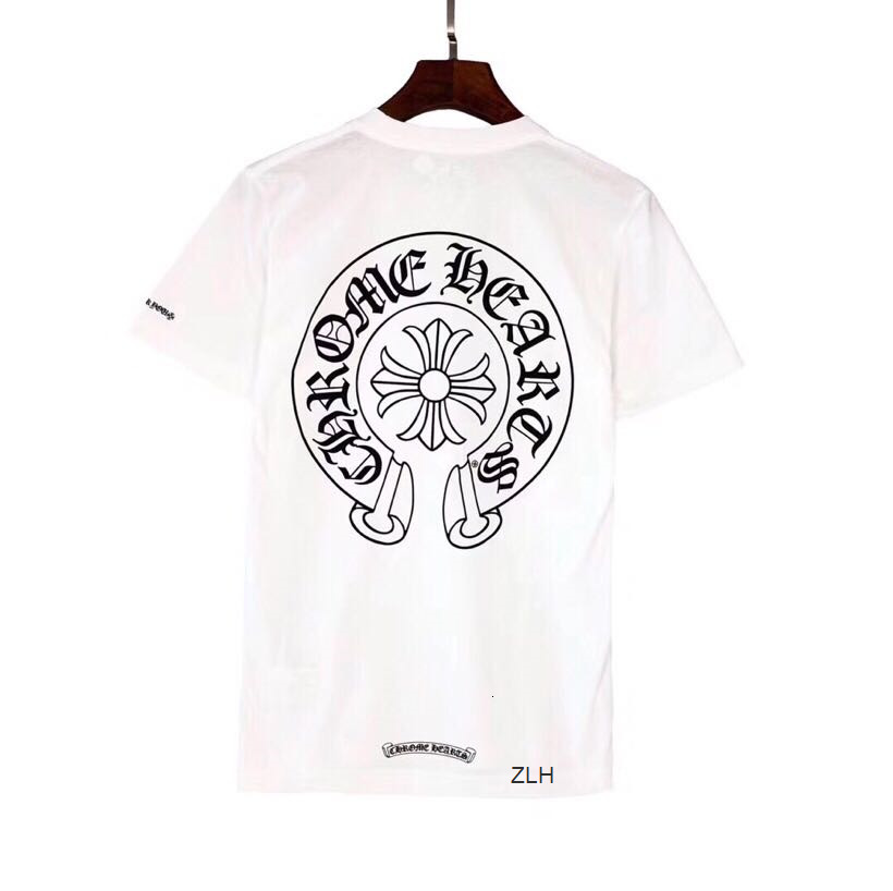 Chao brand crosin short sleeve T-shirt loose cotton printed horseshoe t-shirt men's and women's matching couple's round neck, White;black
Chao brand crosin short sleeve T-shirt loose cotton printed horseshoe t-shirt men's and women's matching couple's round neck, White;black