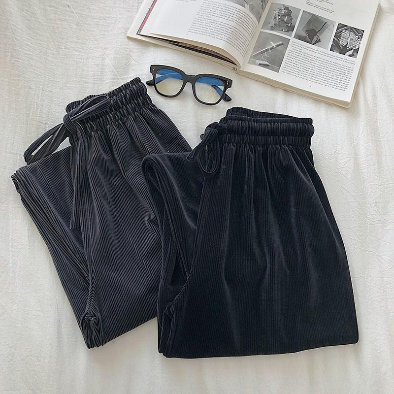 Women's Pants & Capris Velvet Trousers Wide Leg Women 2021 Autumn Winter Korean Girls All-match Elastic High Waist Casual Straight, Black
Women's Pants & Capris Velvet Trousers Wide Leg Women 2021 Autumn Winter Korean Girls All-match Elastic High Waist Casual Straight, Black