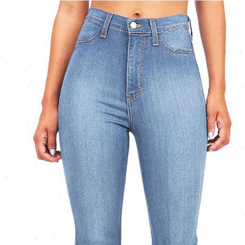 Ruched Denim Blue High Wait Women Jeans Stacked Pants Summer Autumn Clothing Streetwear Fashion Skinny Pockets Trousers