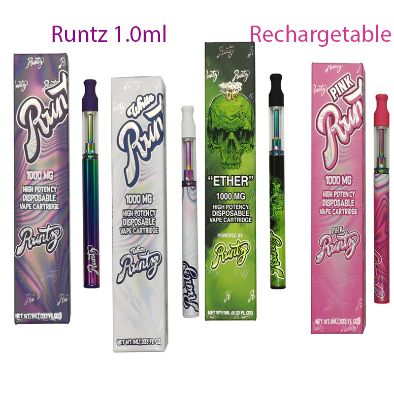 Runtz Disposable Vapes Pens Cartridges 510 Thread Carts E cigarette Packaging Rechargeable Battery Ceramic Coil Cart 1.0ml Thick Oil Vaporizer 240mah
Runtz Disposable Vapes Pens Cartridges 510 Thread Carts E cigarette Packaging Rechargeable Battery Ceramic Coil Cart 1.0ml Thick Oil Vaporizer 240mah