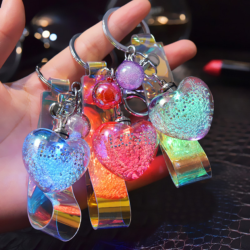 10Pieces/Lot New fashion Love glowing Key chain Car Key Holder For Friends Gifts acrylic bubble crystal bag key chain accessories rings
10Pieces/Lot New fashion Love glowing Key chain Car Key Holder For Friends Gifts acrylic bubble crystal bag key chain accessories rings