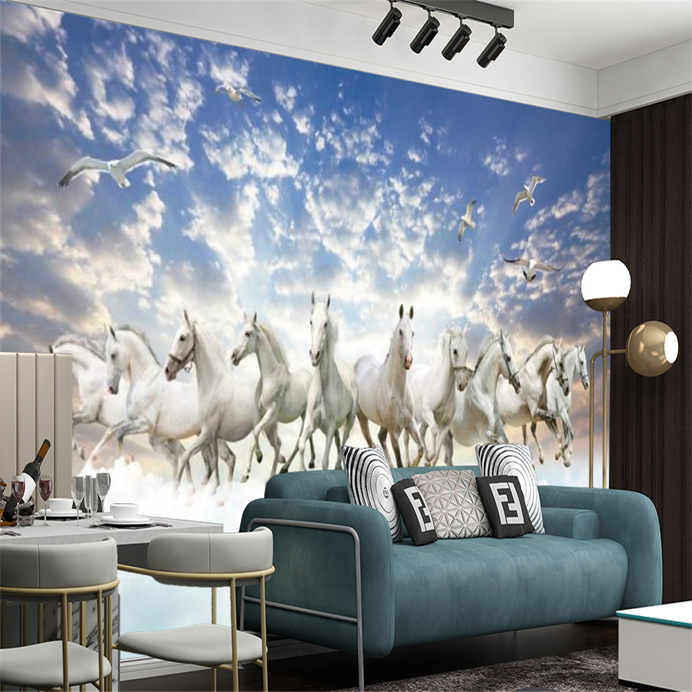 Custom 3d Animal White Mural Living Room Bedroom Kitchen Home Decor Painting Modern Wallpapers
