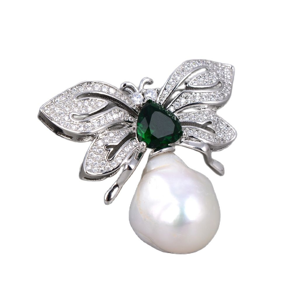 GuaiGuai Jewelry Butterfly Natuaral White Keshi Baroque Pearl Green Crystal CZ Brooch Pin Handmade For Women Real Gems Stone Lady Fashion Jewellry
GuaiGuai Jewelry Butterfly Natuaral White Keshi Baroque Pearl Green Crystal CZ Brooch Pin Handmade For Women Real Gems Stone Lady Fashion Jewellry
