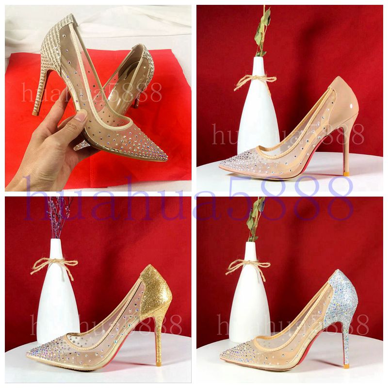 HOT spring summer Elegant styles women shoes Rhinestone high heels crystals pointed toe mesh Pumps woman red sole wedding shoes, Black
HOT spring summer Elegant styles women shoes Rhinestone high heels crystals pointed toe mesh Pumps woman red sole wedding shoes, Black