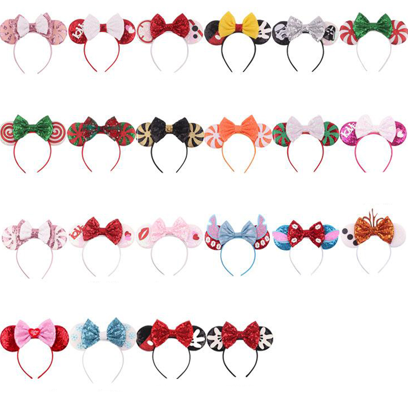 Baby Headband With Sequin Big Bow Mouse Ear Elk Horn Christmas Halloween Glitter Boutique For Girl Boy Xmas Elastic Hair Head Band Acceessory Party, Mixed color
Baby Headband With Sequin Big Bow Mouse Ear Elk Horn Christmas Halloween Glitter Boutique For Girl Boy Xmas Elastic Hair Head Band Acceessory Party, Mixed color