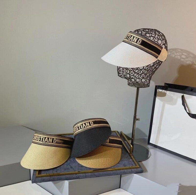 Fashion Designer woven open sunshade leaky top hat non-top Lafite straw-hat BEACH STRAW duck tongue sun hats, Blue;gray
Fashion Designer woven open sunshade leaky top hat non-top Lafite straw-hat BEACH STRAW duck tongue sun hats, Blue;gray