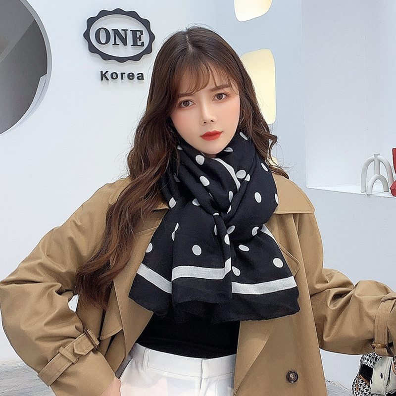 Autumn and Winter New Womens Scarf Fashion Lock Dot Knitted Warm Scarf Thickened Scarf Wholesale
Autumn and Winter New Womens Scarf Fashion Lock Dot Knitted Warm Scarf Thickened Scarf Wholesale