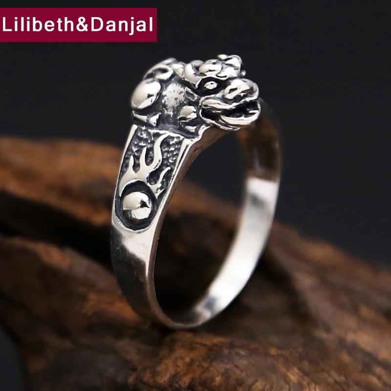 Cluster Rings Thailand 925 Sterling Silver Ring Men Jewelry Vintage Animal Engagement Finger Women Gift Fine R35, Golden;silver
Cluster Rings Thailand 925 Sterling Silver Ring Men Jewelry Vintage Animal Engagement Finger Women Gift Fine R35, Golden;silver