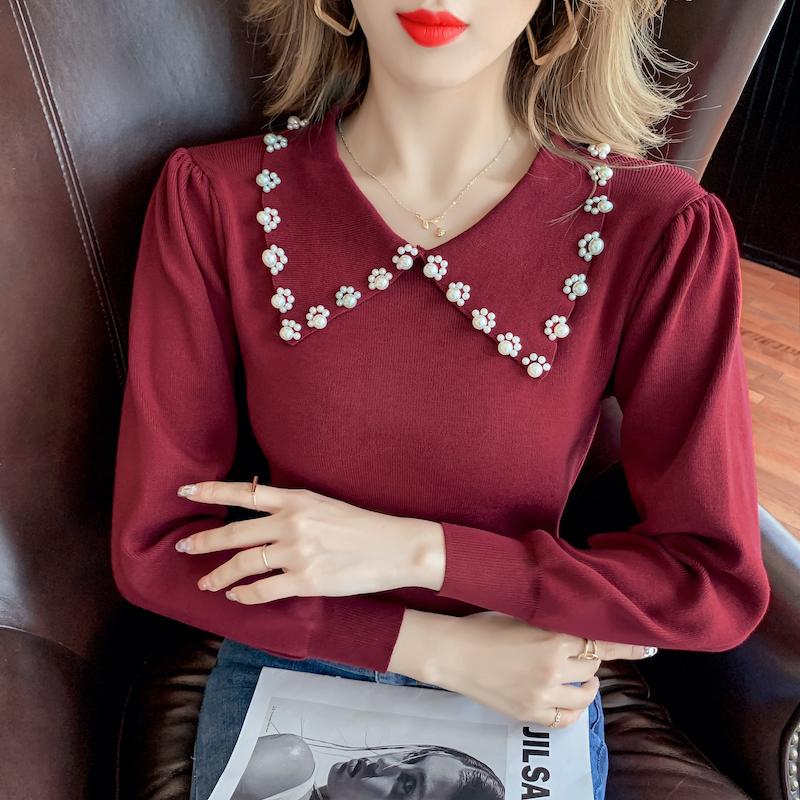 Women's Sweaters Black White Pearl Korean Style Fashion Pullovers For Ladies Autumn Winter 2021 Clothing Sweater Tops Blouse Female Coats, White;black
Women's Sweaters Black White Pearl Korean Style Fashion Pullovers For Ladies Autumn Winter 2021 Clothing Sweater Tops Blouse Female Coats, White;black