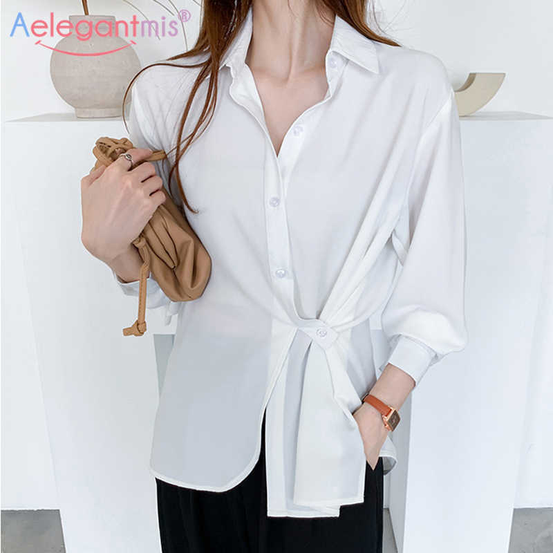 Aeleagntmis Vintage White Office Lady Shirt Blouse Women Loose Irregular Casual Shirts Chic Long Sleeve Tops Spring Korean OL 210607
Aeleagntmis Vintage White Office Lady Shirt Blouse Women Loose Irregular Casual Shirts Chic Long Sleeve Tops Spring Korean OL 210607