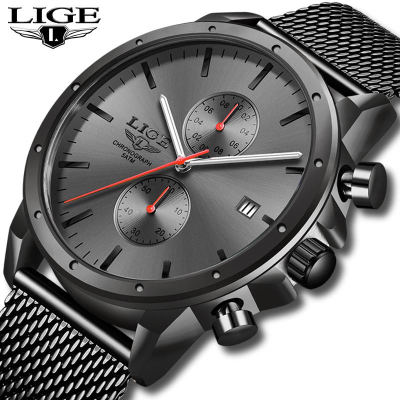 Wristwatches 2021 Mens Watches Top LIGE Business Watch Men Chronograph Full Steel Waterproof Analog Quartz Wristwatch Male Cloc, Slivery;brown
Wristwatches 2021 Mens Watches Top LIGE Business Watch Men Chronograph Full Steel Waterproof Analog Quartz Wristwatch Male Cloc, Slivery;brown