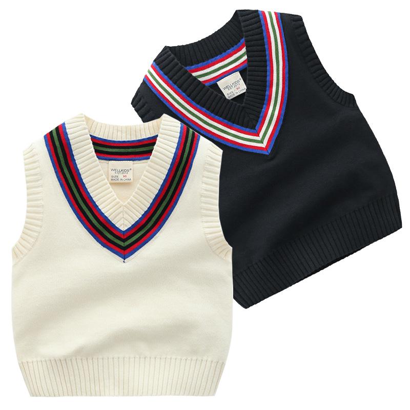 Pullover V-neck School Boys Sweater Vest Sleeveless Kids Clothes Knitted Wear Spring Fall Waistcoat, Beige
Pullover V-neck School Boys Sweater Vest Sleeveless Kids Clothes Knitted Wear Spring Fall Waistcoat, Beige