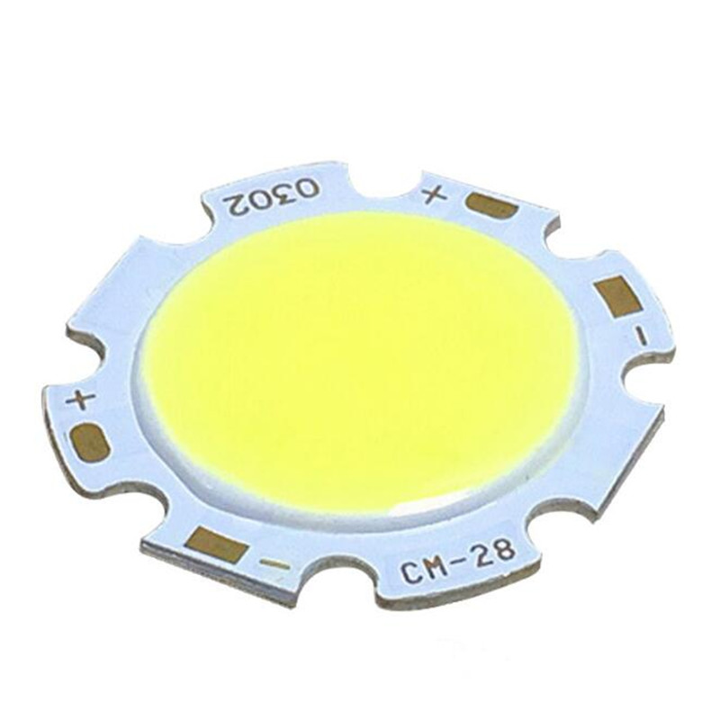 10pcs/lot Ultra Bright Bulbs Light Source 7W Chip COB LED 21-24V DC Warm Natural Cold White Lighting 700LM 28mm Circular Bulb Lamp