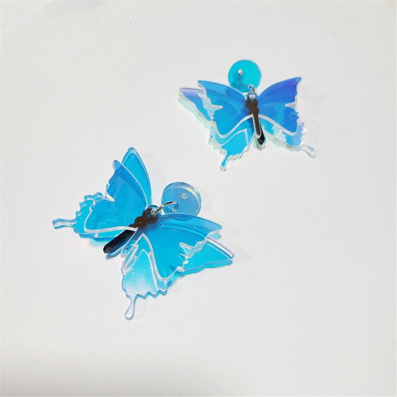 Dangle & Chandelier Summer Style Big Butterfly Acrylic Earrings Double-layer Geometric Long Tassel Earring Charm Jewelry For Women, Silver
Dangle & Chandelier Summer Style Big Butterfly Acrylic Earrings Double-layer Geometric Long Tassel Earring Charm Jewelry For Women, Silver