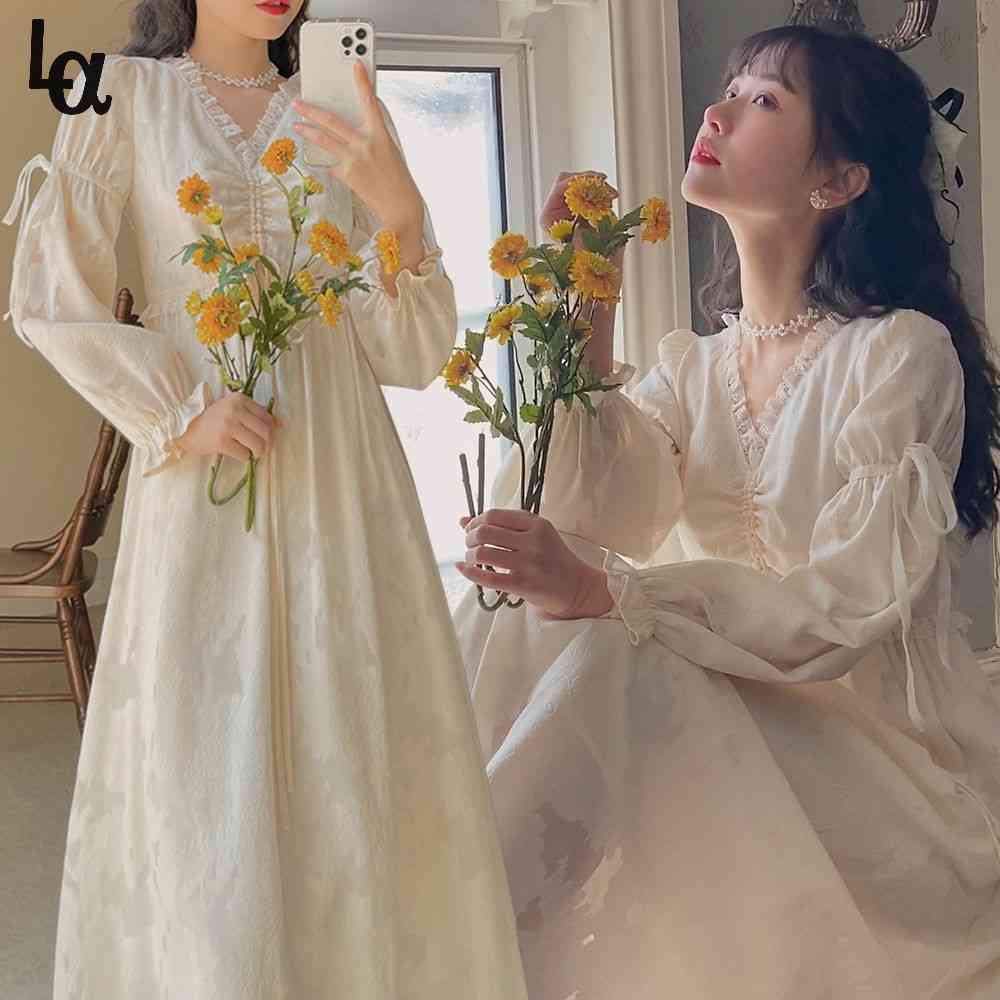 Vintage Elegant Solid Fairy Dress Women Kawaii Sweet Short Sleeve Midi Cute Holiday Lace V Neck es Summer 210519
Vintage Elegant Solid Fairy Dress Women Kawaii Sweet Short Sleeve Midi Cute Holiday Lace V Neck es Summer 210519