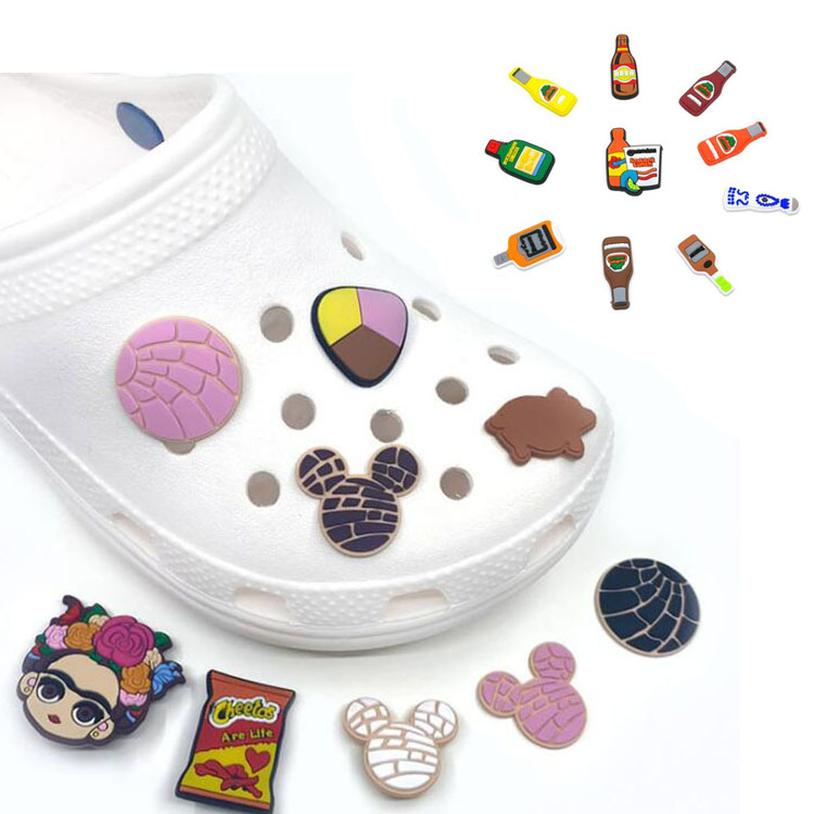 personality croc charms muti sytle mexican pvc shoes charm soft rubber jibitz for hole shoe decoration
personality croc charms muti sytle mexican pvc shoes charm soft rubber jibitz for hole shoe decoration