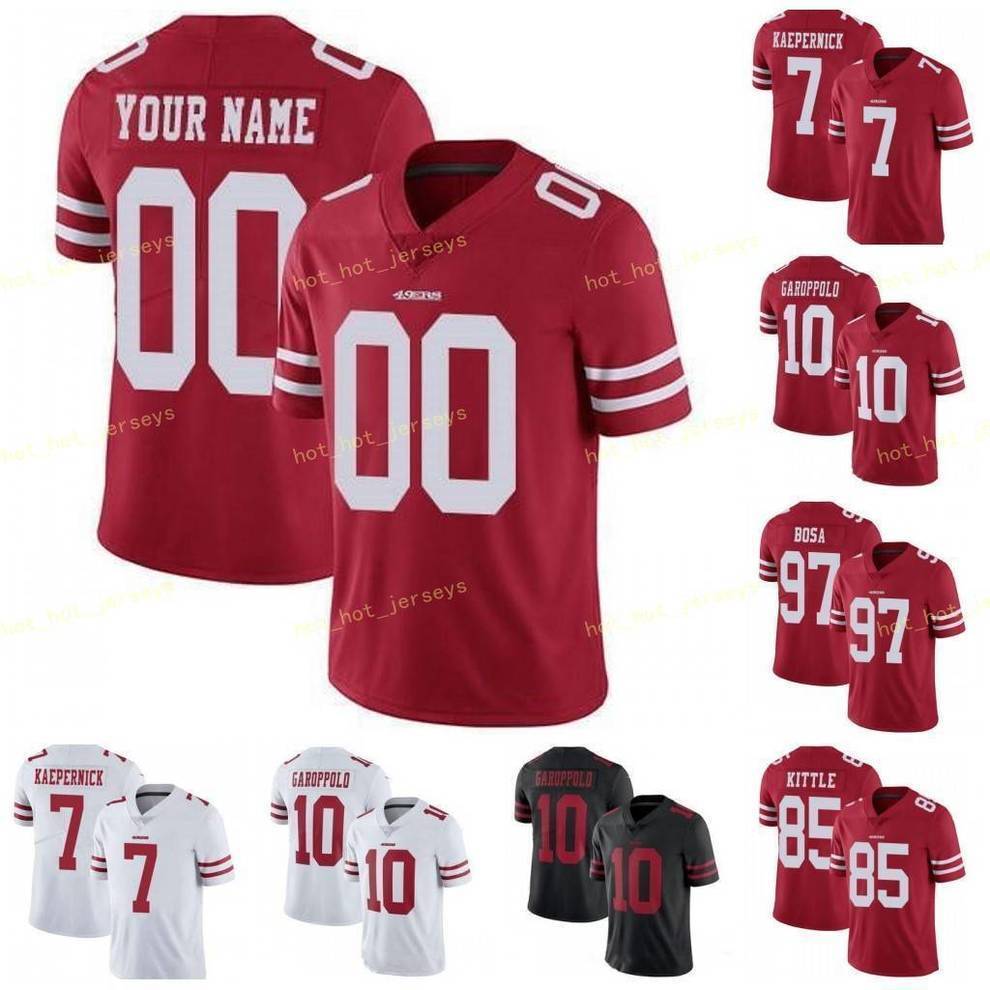 San 10 Jimmy Garoppolo Franclsco jersey 85 George Kittle 49el 80 Jerry Rice Young Montana Sherman 55 Ford 7 Colin Kaepernick 97 Bosa Jerseys, Black;red
San 10 Jimmy Garoppolo Franclsco jersey 85 George Kittle 49el 80 Jerry Rice Young Montana Sherman 55 Ford 7 Colin Kaepernick 97 Bosa Jerseys, Black;red