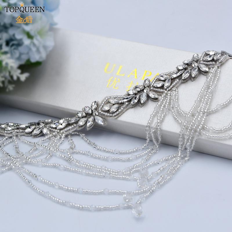 Wedding Sashes TOPQUEEN S08 White Dress Sash Belt Bridal Silver Beads Rhinestone Luxury Female Jewelry Diamonte
Wedding Sashes TOPQUEEN S08 White Dress Sash Belt Bridal Silver Beads Rhinestone Luxury Female Jewelry Diamonte
