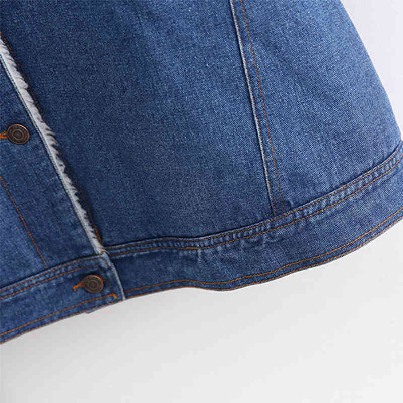 Women Fashion Denimn Long Jacket Casual Turn Down Collar Cotton Linen Coat Single Breasted Elegant Ladies Jackets Winter 210515