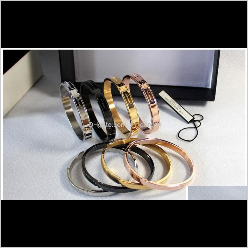 Bangle Bracelets Jewelry Korean Fashion Couple Titanium Steel Rose Gold Love Oath Bracelet Drop Delivery 2021 Ugtp9
Bangle Bracelets Jewelry Korean Fashion Couple Titanium Steel Rose Gold Love Oath Bracelet Drop Delivery 2021 Ugtp9