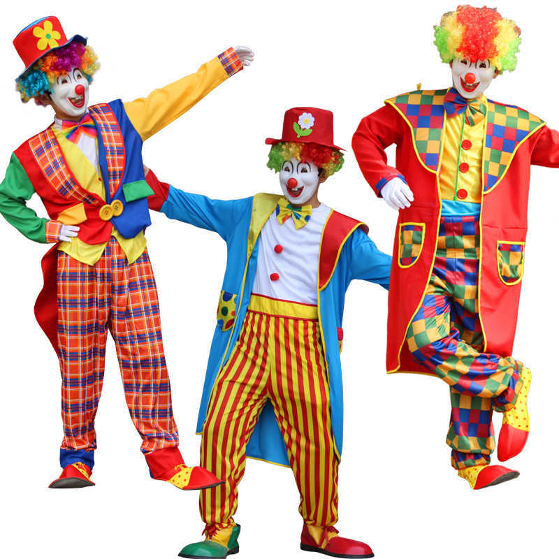 Halloween men clown costume Funny Circus Clown Costume Naughty Harlequin Uniform Fancy Circus Dress Cosplay Clothing for Adult G0925
Halloween men clown costume Funny Circus Clown Costume Naughty Harlequin Uniform Fancy Circus Dress Cosplay Clothing for Adult G0925