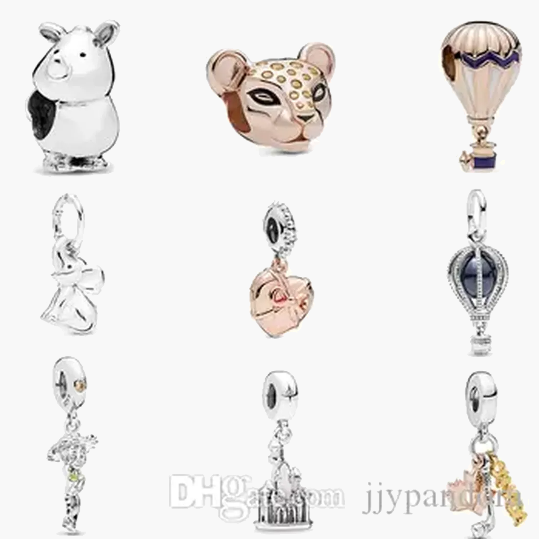 Womens 925 Sterling Silver Charms Fit Pandora Bracelet Style Top Quality Rose Gold Leopard Head Hot Air Balloon Bead Lady DIY Beads With Original Box, Black
Womens 925 Sterling Silver Charms Fit Pandora Bracelet Style Top Quality Rose Gold Leopard Head Hot Air Balloon Bead Lady DIY Beads With Original Box, Black
