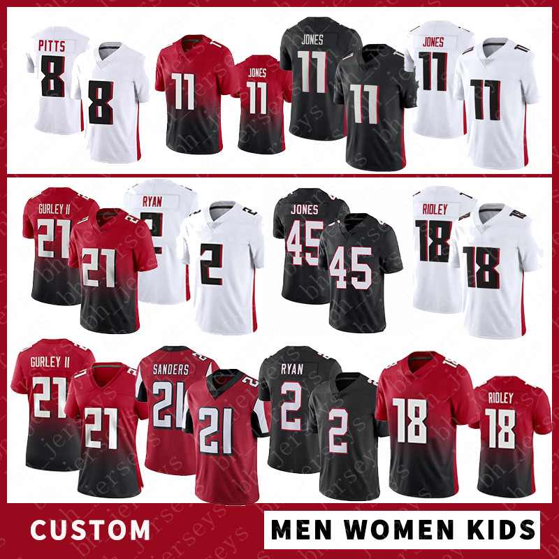 11 Julio 45 Deion Jones 8 Kyle Pitts Custom Men Women Kids Football Jersey 2 Matt Ryan 21 Todd Gurley II 97 Grady Jarrett 85 Smith 23 Hill 18 Ridley High quality Stitched, Shown
11 Julio 45 Deion Jones 8 Kyle Pitts Custom Men Women Kids Football Jersey 2 Matt Ryan 21 Todd Gurley II 97 Grady Jarrett 85 Smith 23 Hill 18 Ridley High quality Stitched, Shown
