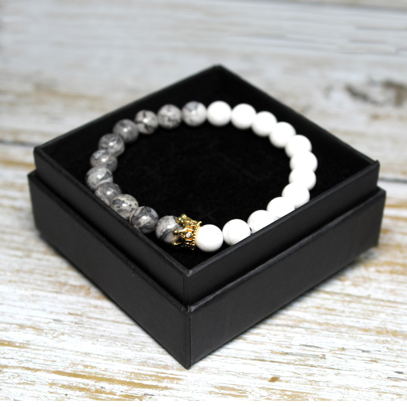 Natural stone Beads Crown Bracelet Men Bracelets For Women Pulseras Hombre Man bransoletki Mens Jewellery Armband Bracciale, Black
Natural stone Beads Crown Bracelet Men Bracelets For Women Pulseras Hombre Man bransoletki Mens Jewellery Armband Bracciale, Black